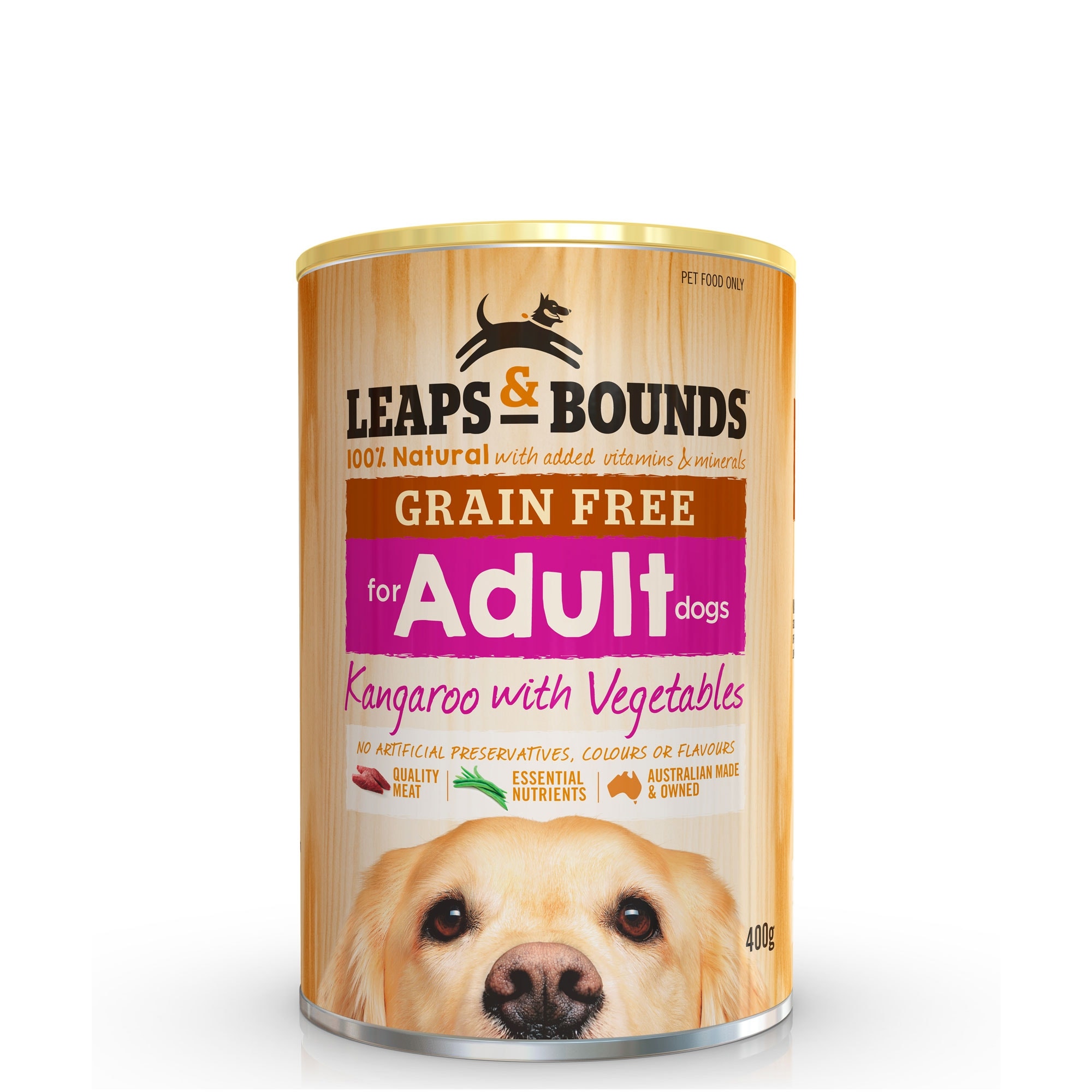 Grain Free Kangaroo & Veg Dog Can 400g x 12