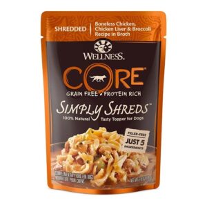 Simply Shreds Chicken Liver & Broccoli Dog Pouch 79g x12