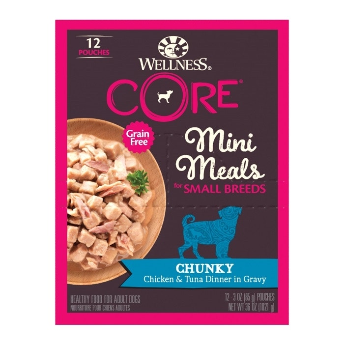 Mini Meals Chunk Chk & Tuna Dog Pouch 85g x 12