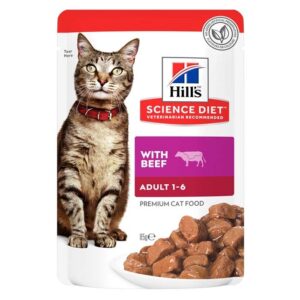 Beef Optimal Care Adult Cat Pouch 85g x 12