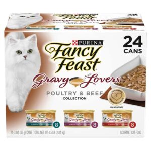 Variety Pack Poultry & Beef Gravy Cat Food Can 85g x 24