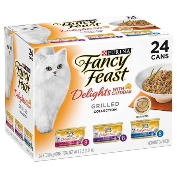 Variety Pack Cheddar Delights Cat Food Can 85g x 24 - Image 2