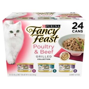 Variety Pack Poultry & Beef Grill Cat Food Can 85g x 24
