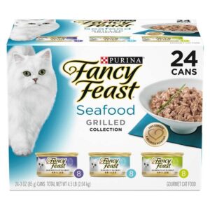 Classic Seafood Grilled Cat Food Can 85g x 24