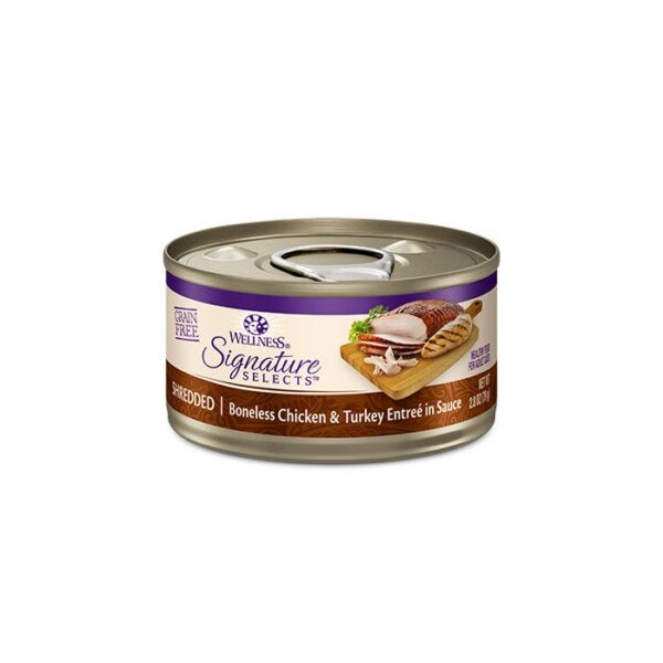 Chicken & Turkey in Sauce Cat Tin 79g x 12 - Image 3