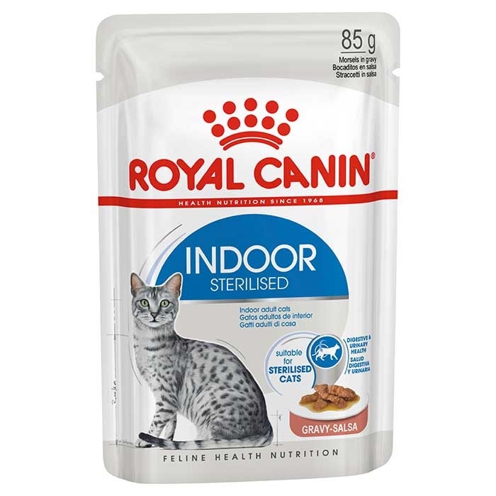 Indoor Adult Cat Pouch 85g x 12