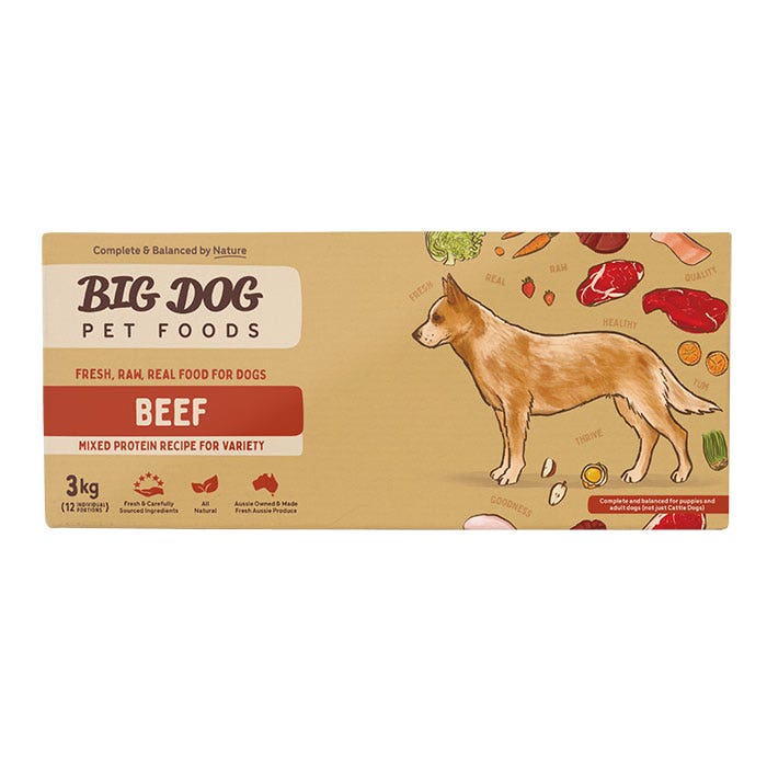 Barf Beef Dog Patties 3kg