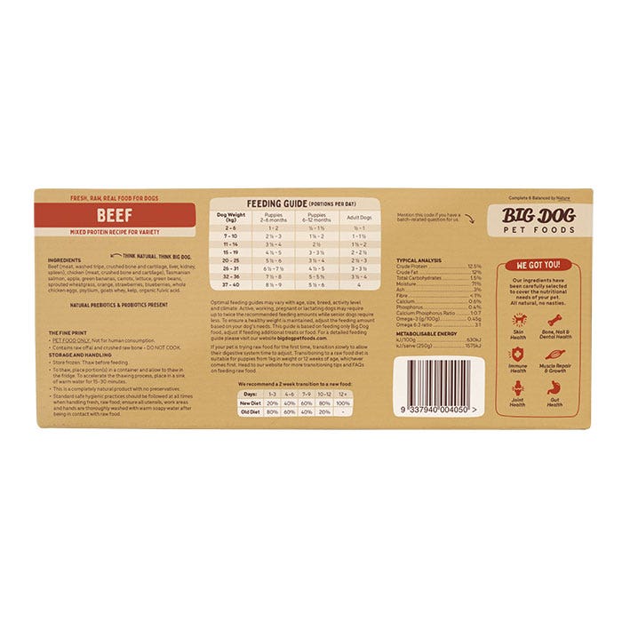 Barf Beef Dog Patties 3kg - Image 2
