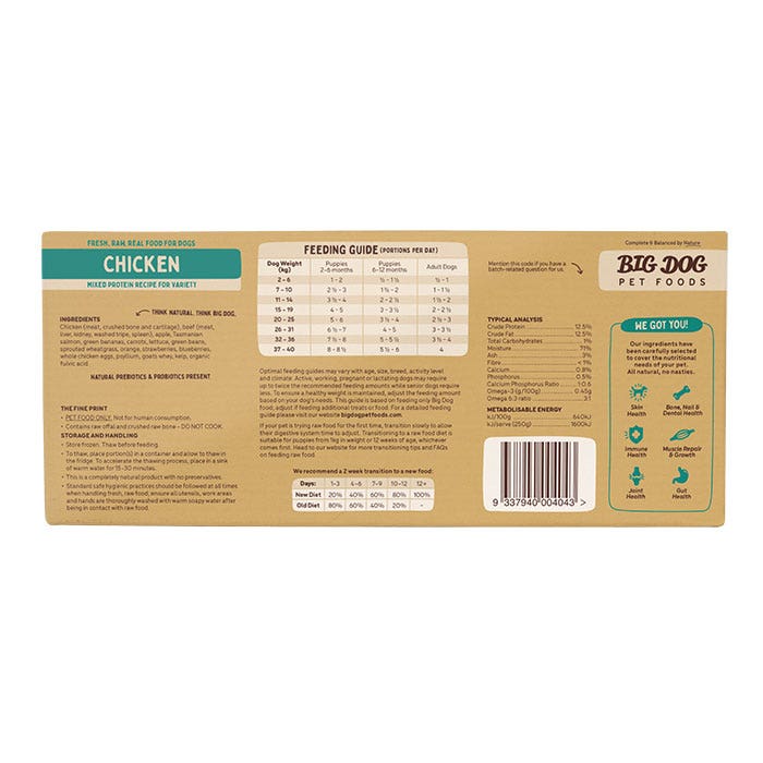 Barf Chicken Dog Patties 3kg - Image 2