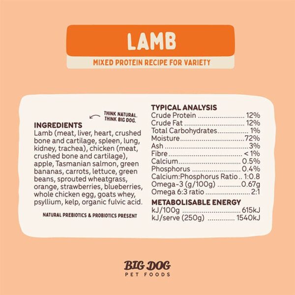 Barf Lamb Dog Patties 3kg - Image 6