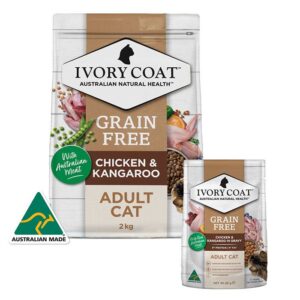 Chicken & Roo Adult Cat Food 2kg & Chicken & Roo Adult Cat Pouch 85g x 12