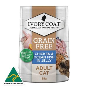 Grain Free Chicken & OFish Adult Cat Pouch 85g x 48