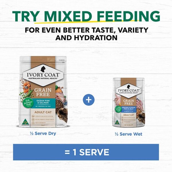 Grain Free Chicken & Ocean Fish Adult Pouch 85g x 12 - Image 9