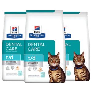 T/D Dental Care Adult Cat Food 3kg x 3