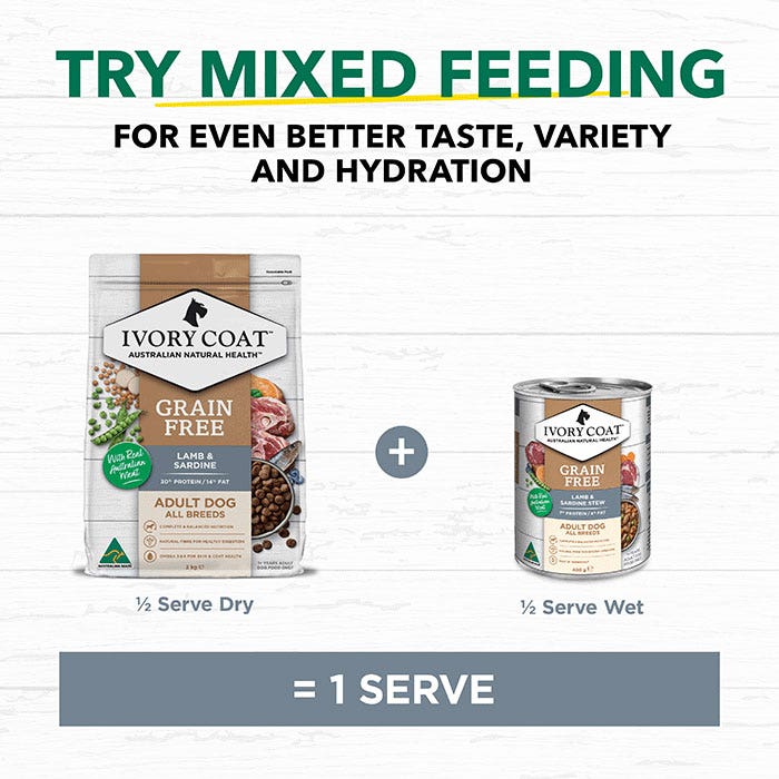 Grain Free Lamb & Sardine Adult Dog Can 400g x 12 - Image 3